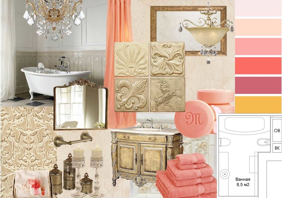 Квартира к классическом стиле нео-барокко