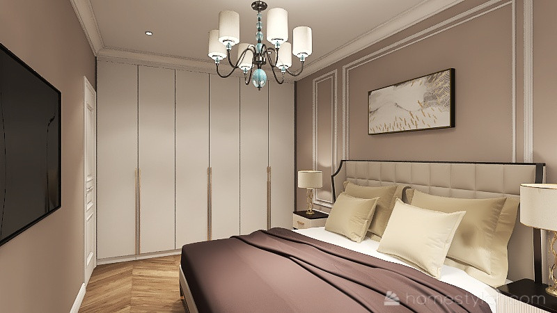 Проект  для молодой семьи в стиле неоклассика