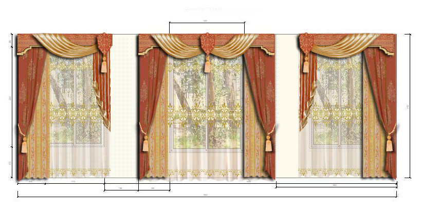 Эскизы штор