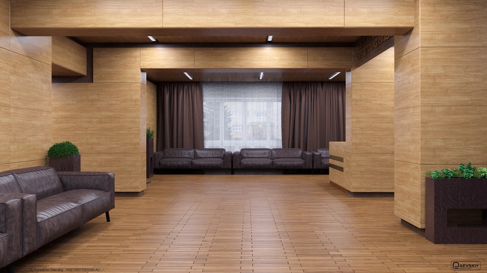 Обложка проекта: Фойе входа и коридоры дома культуры