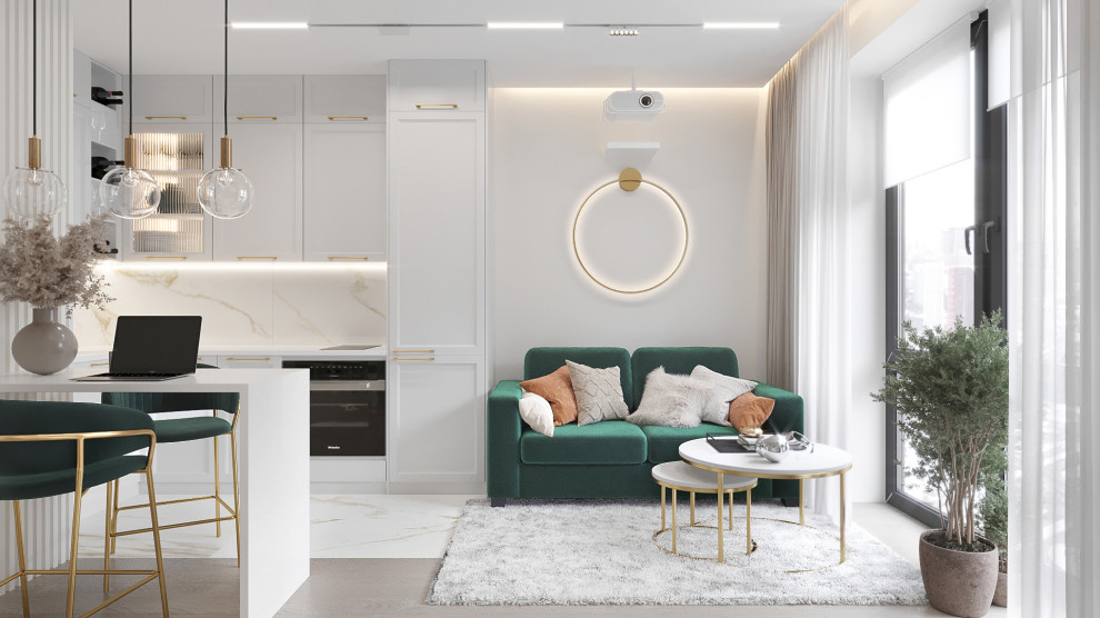 ДИЗАЙН ОДНОКОМНАТНОЙ КВАРТИРЫ ДЛЯ ДЕВУШКИ 49 КВ.М