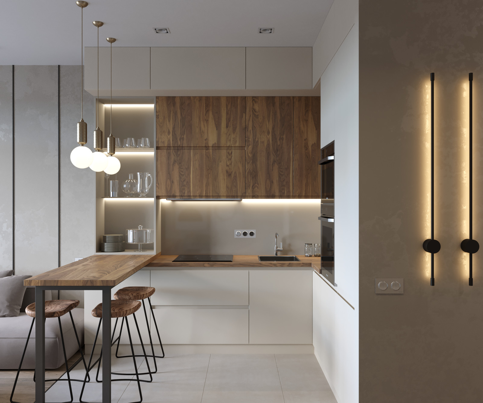 Проект квартиры в Москве 78 м2