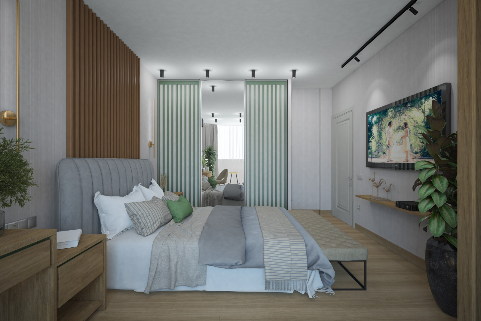 Квартира длямолодоженов. Спальня.