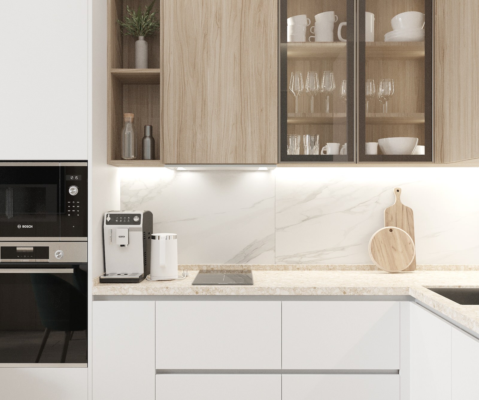 Кухня-гостиная в ЖК Аристократ