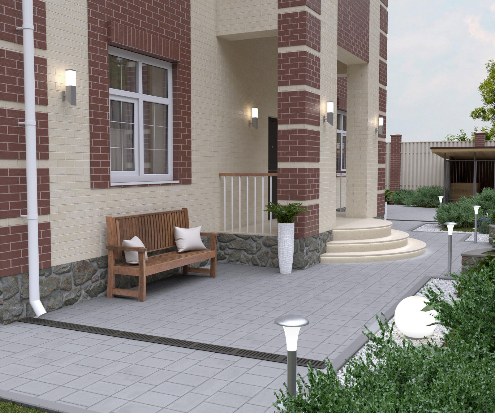 Благоустройство участка загородного дома