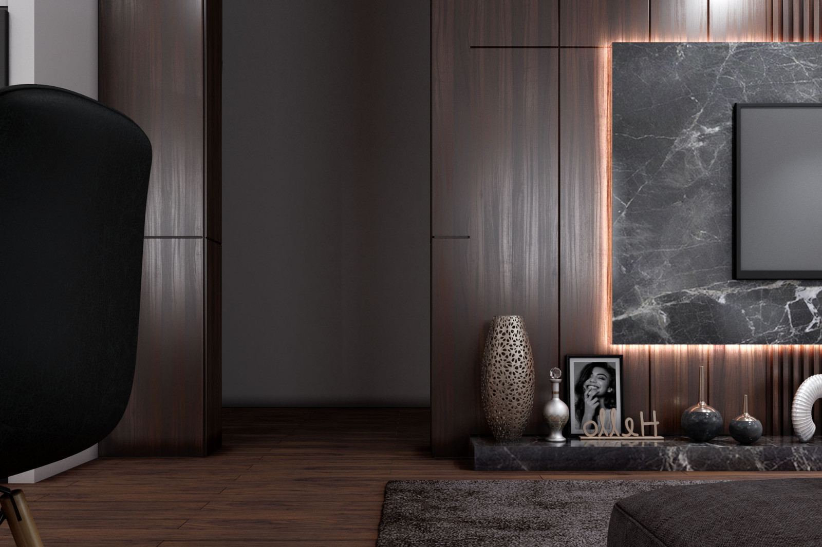 Кухня-гостиная в частном доме