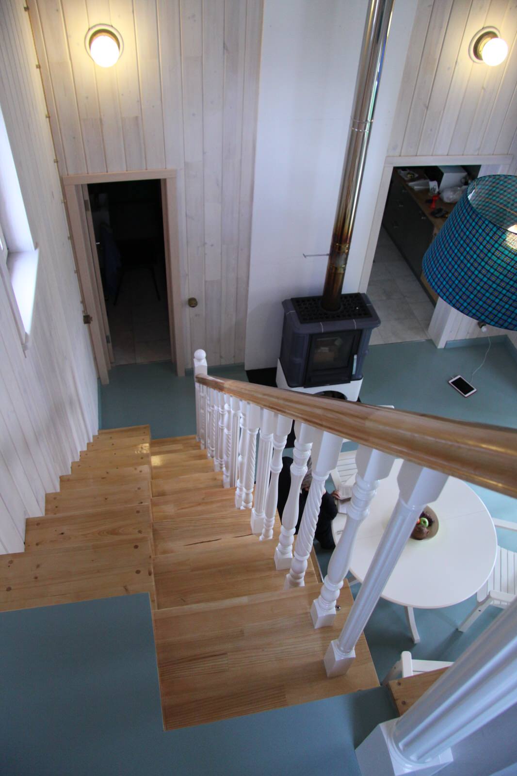 Дом с верандой каркасный 86м2