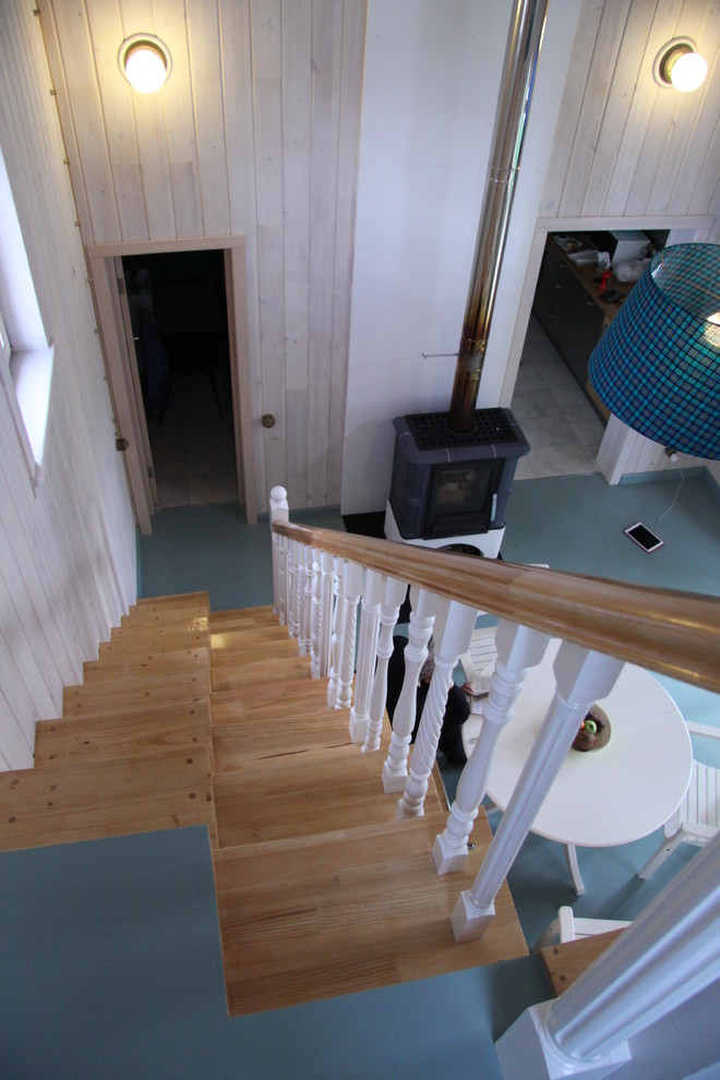 Дом с верандой каркасный 86м2