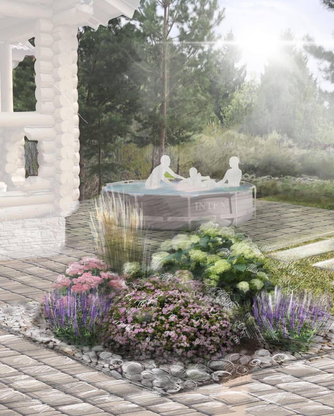 Обложка проекта: Проект участка "В тени сосен"