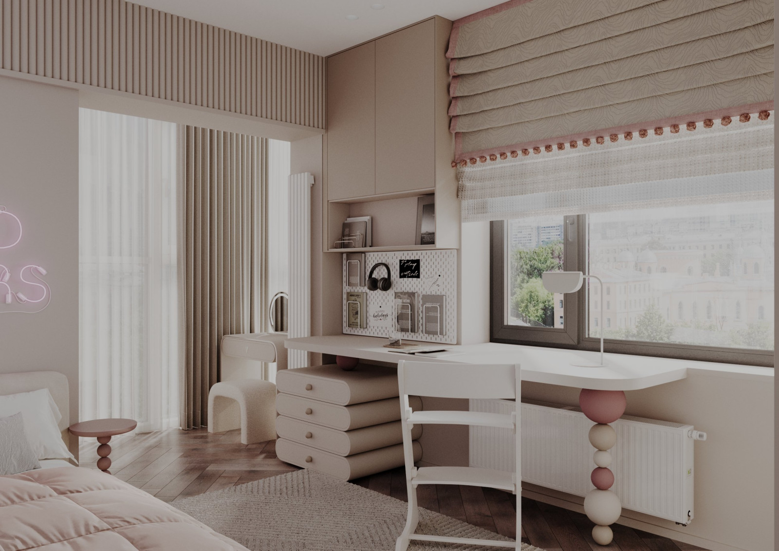 Дизайн интерьера трехкомнатной квартиры "ЖК Дежнев"