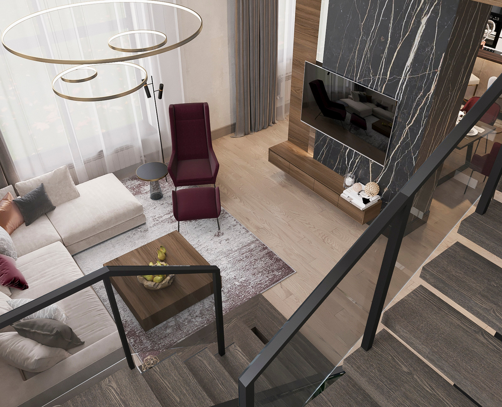 65,11 м2, кухня-гостиная в доме, Ивановская обл.