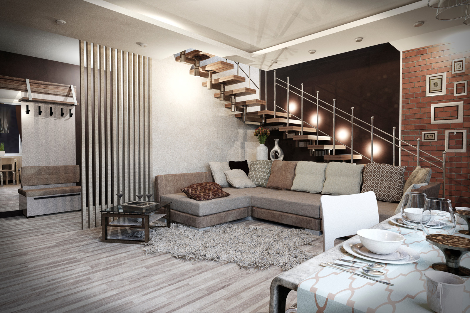 Двухуровневая квартира за городом