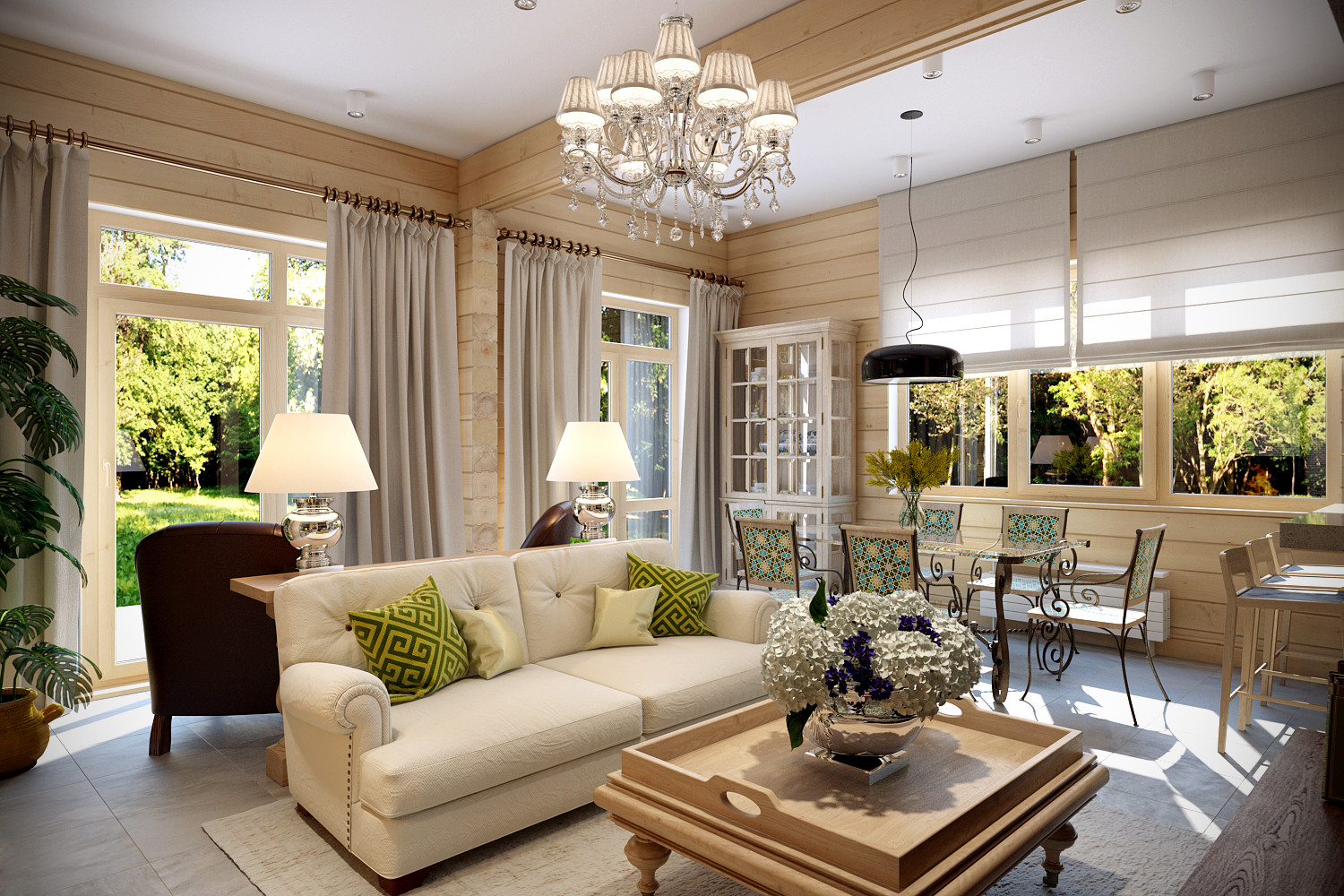 Коттедж из бруса в Москве