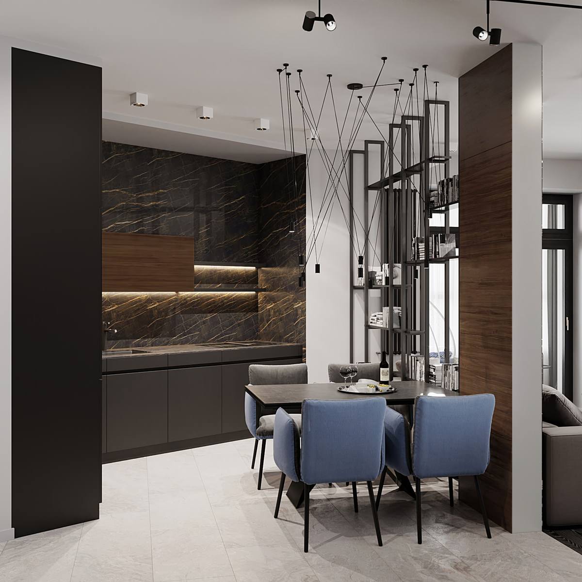 Обложка проекта: Интерьер квартиры в современном стиле, ЖК «Остров», 90 кв.м.