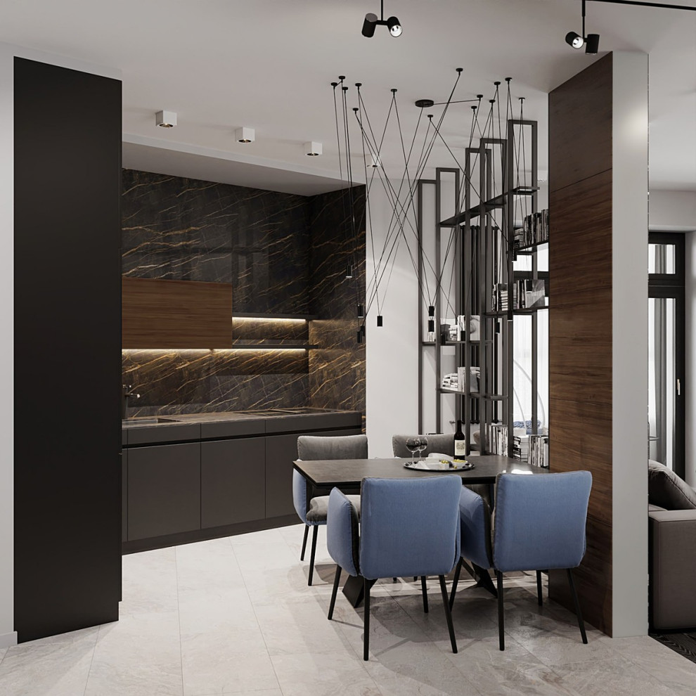 Обложка проекта: Интерьер квартиры в современном стиле, ЖК «Остров», 90 кв.м.