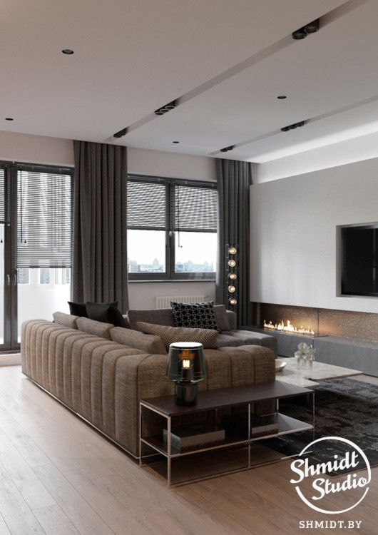Проект интерьера "Black", Минск, 75м.кв