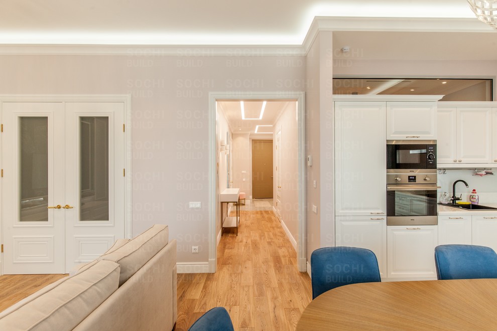 Квартира в ЖК «Актер Гэлакси», 78м², стиль: современная классика. Сочи