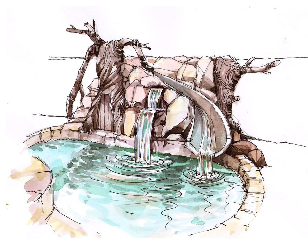 ландшафтный скетч