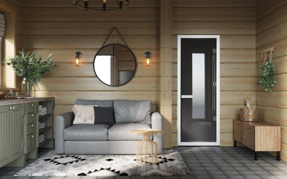 Загородный дом из клееного бруса.