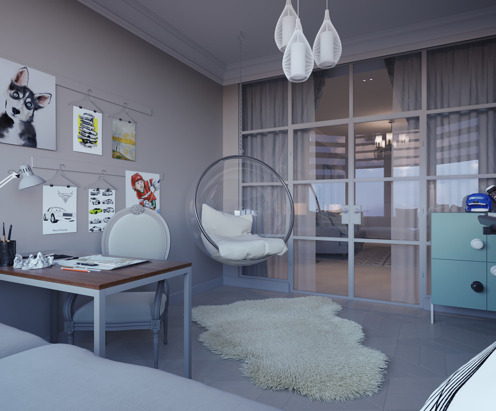 Дизайн интерьера холла и детской комнаты в г. Калининград