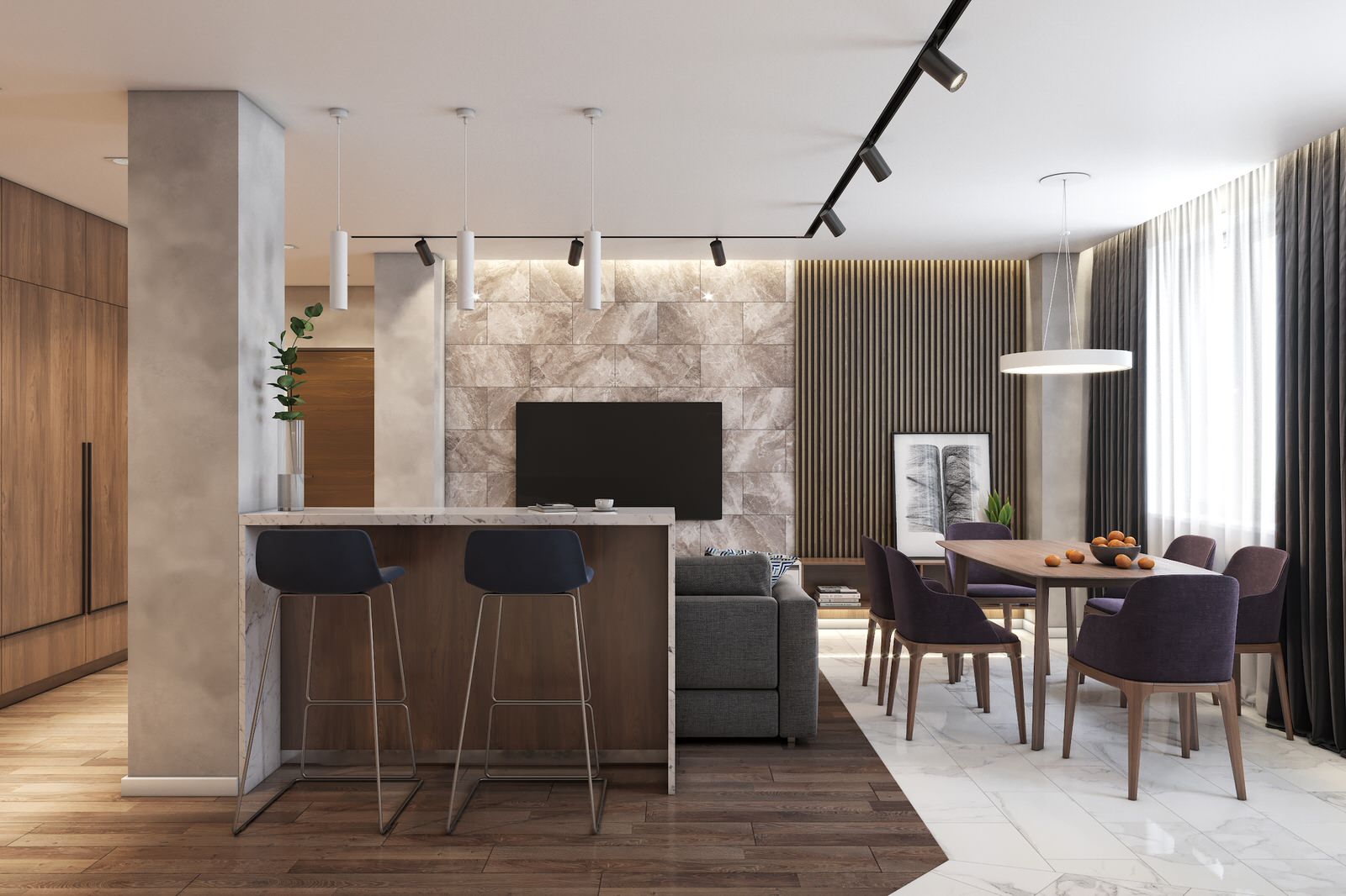 Обложка проекта: Квартира в ЖК "Преображенский"