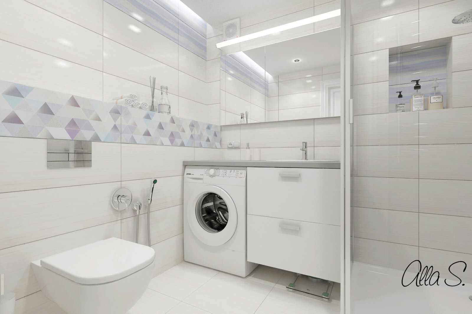 Ванная комната светлая