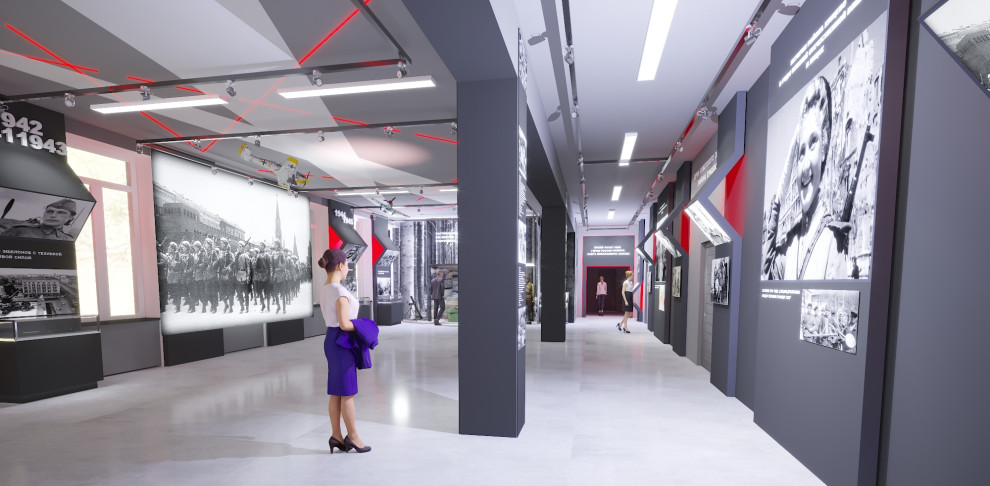 Выставочный зал для музея школы 1293 г. Москва