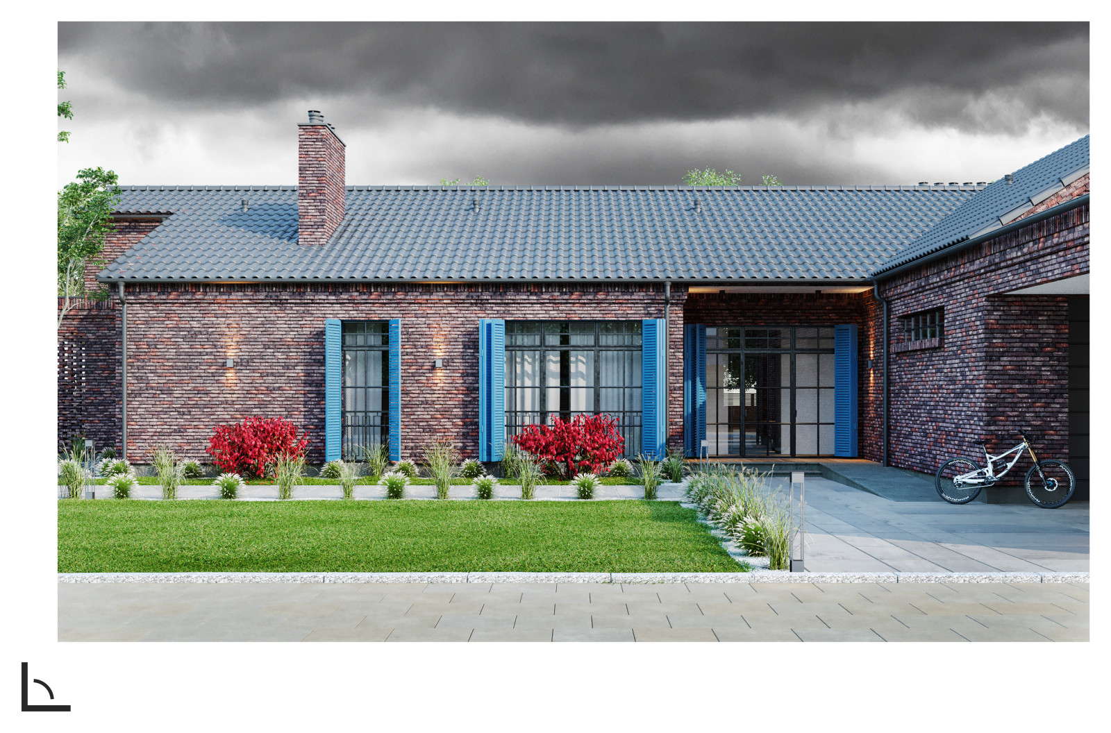 Обложка проекта: Одноэтажный дом в Москве 340 кв. метров