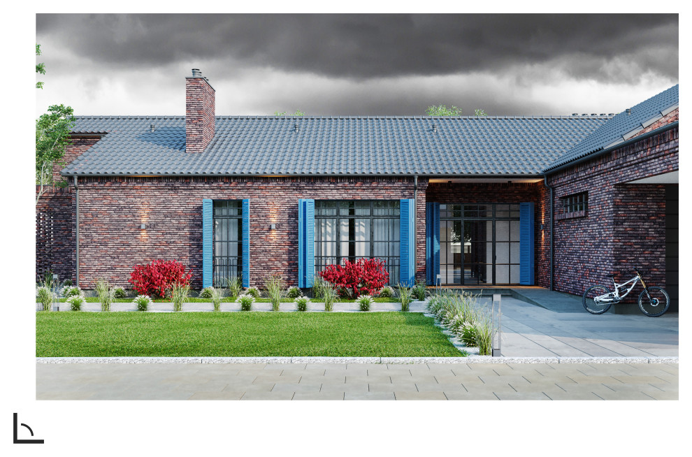 Обложка проекта: Одноэтажный дом в Москве 340 кв. метров