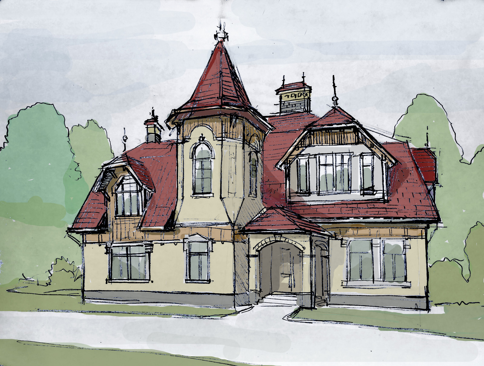 Эскизы. Ручная графика