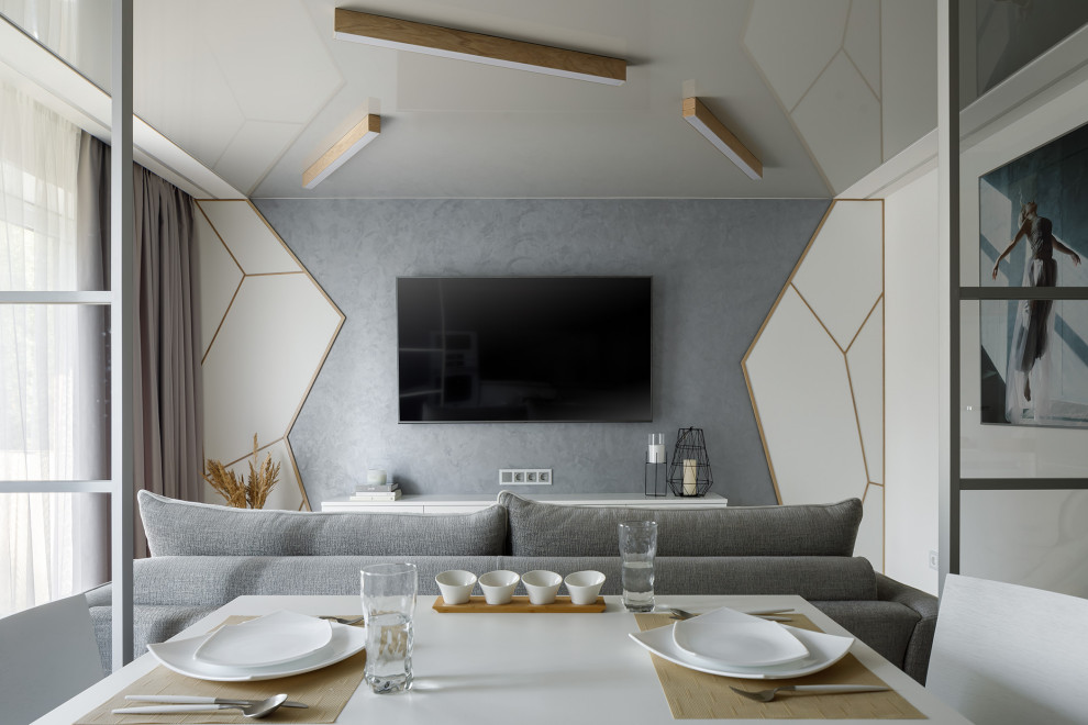 Интерьер трёхкомнатной квартиры в стиле минимализм, г. Калининград