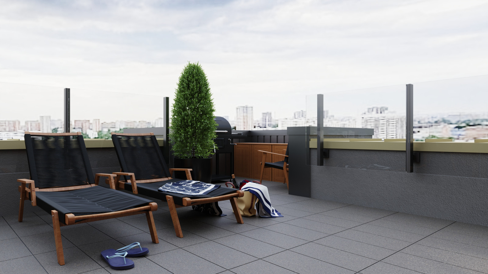 Двухуровневая квартира с террасой