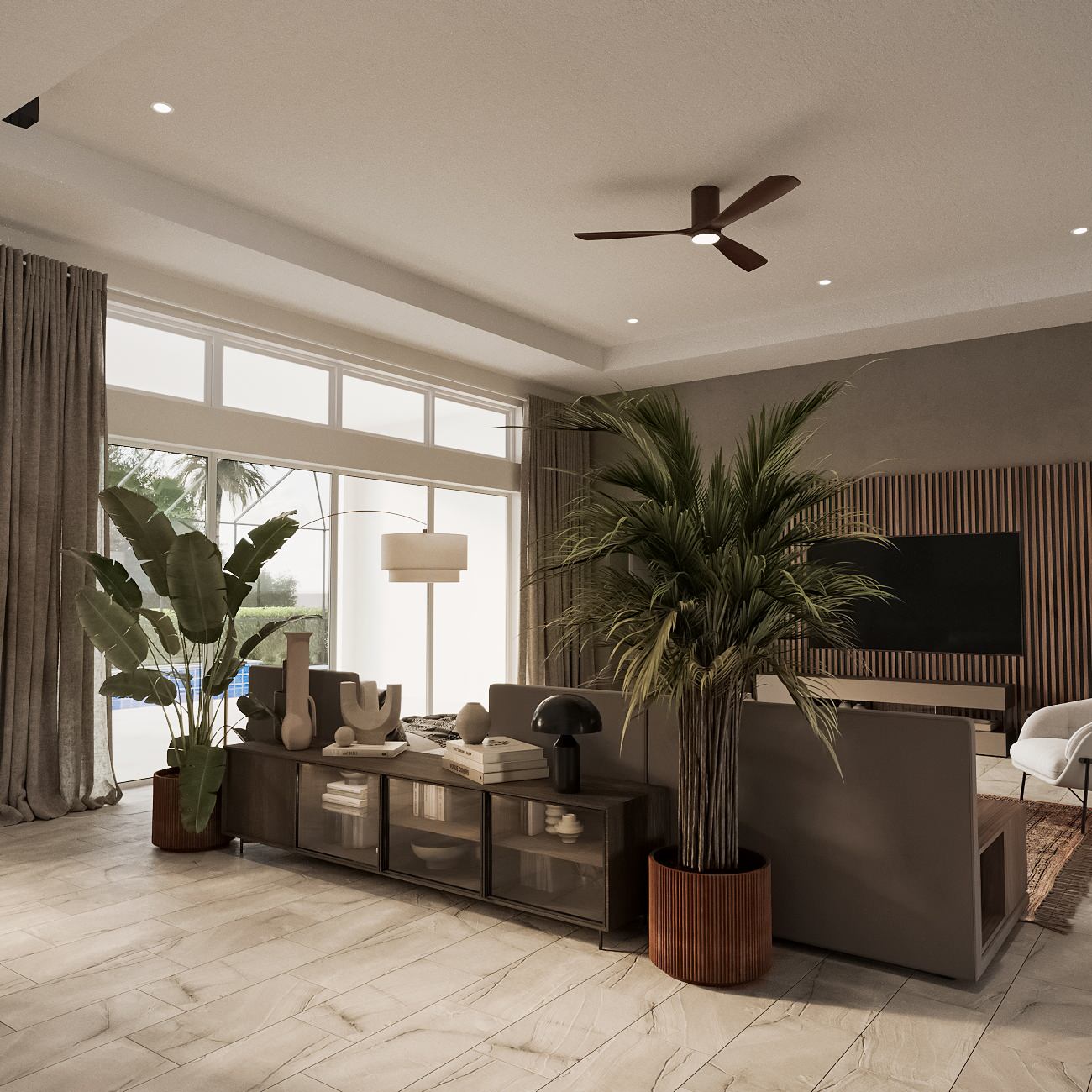 Дизайн дома во Флориде в стиле эклектика