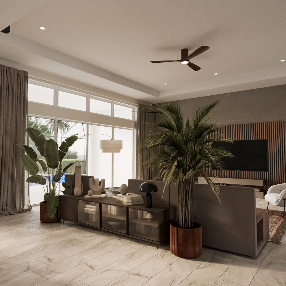 Дизайн дома во Флориде в стиле эклектика