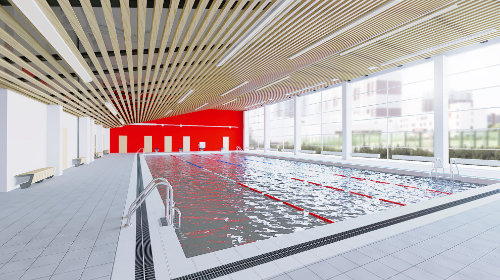 Интерьер школы на 1100 мест