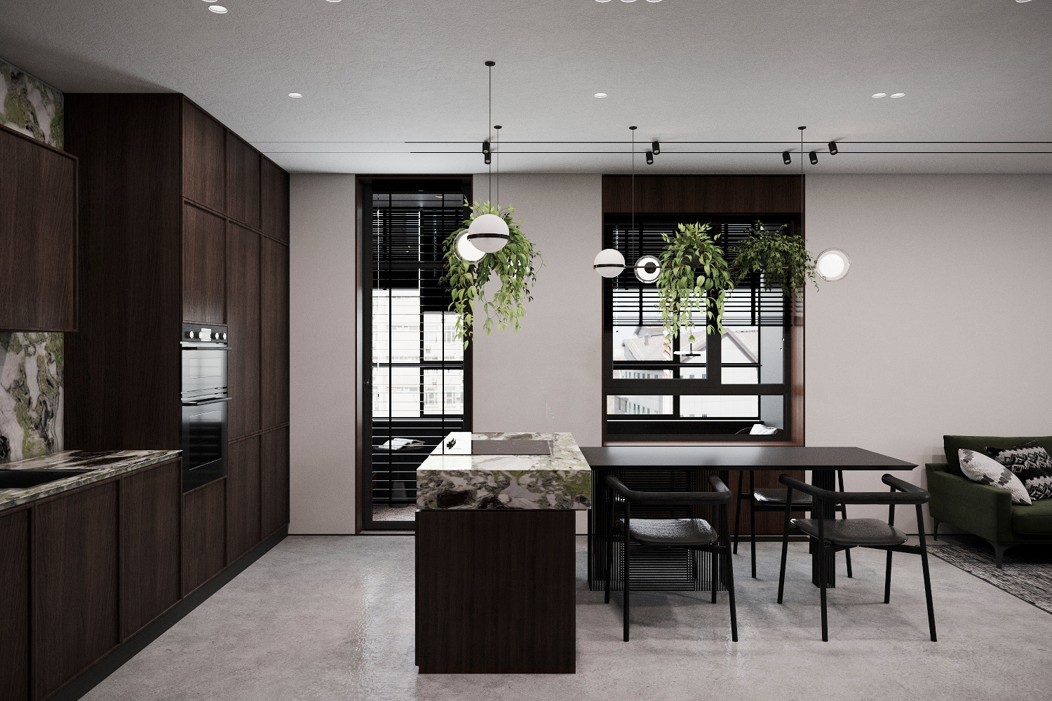 Квартира для семьи, которая любит природу и хоккей