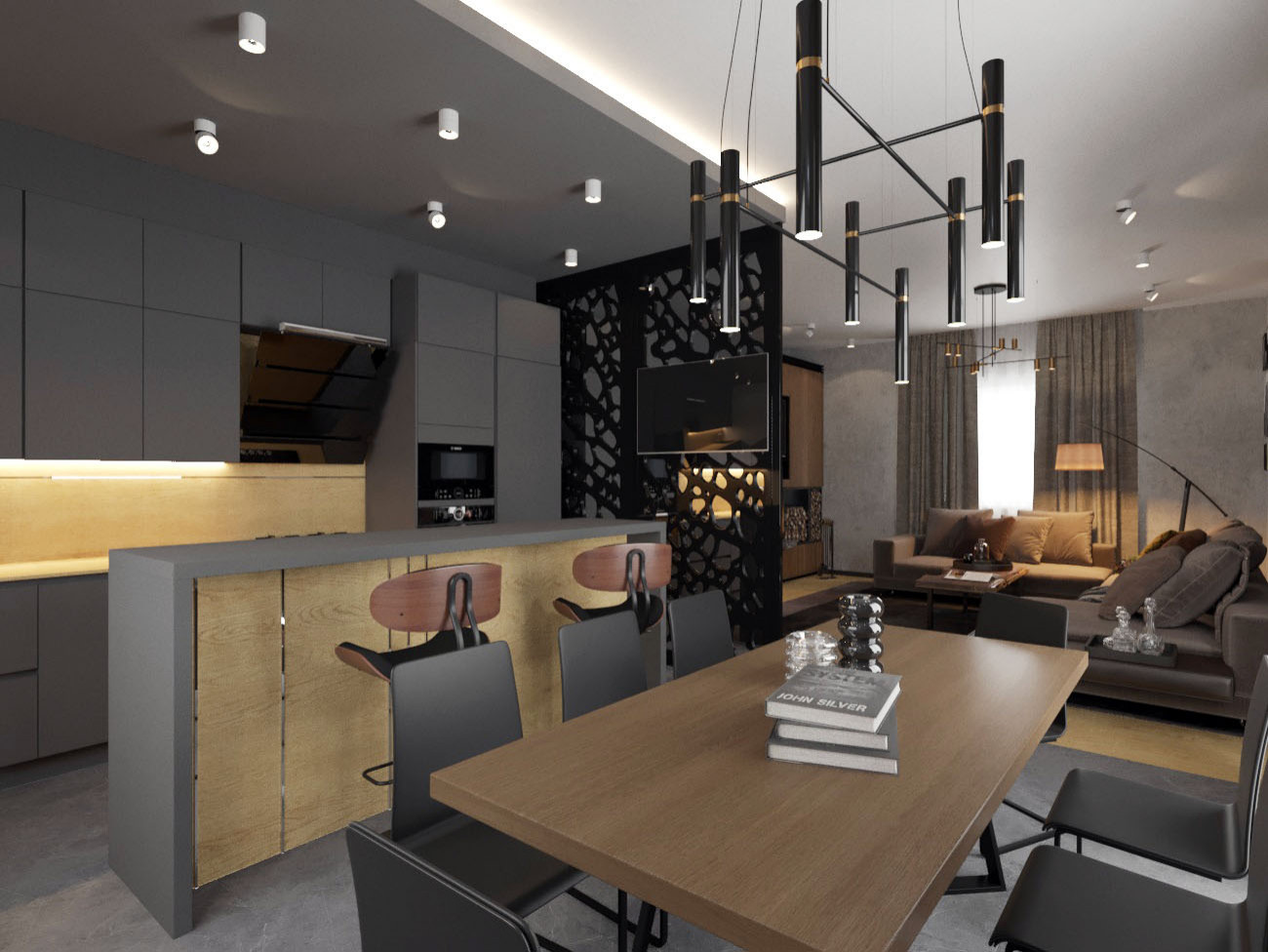 Частный загородный дом в современном стиле