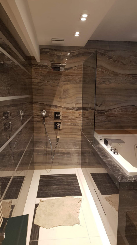 Комплексное решение (мрамор, кварцекерамика, акрил)