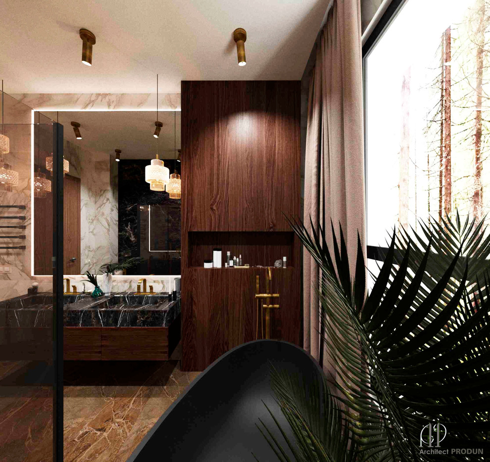 Ванная 2 этаж загородного дома