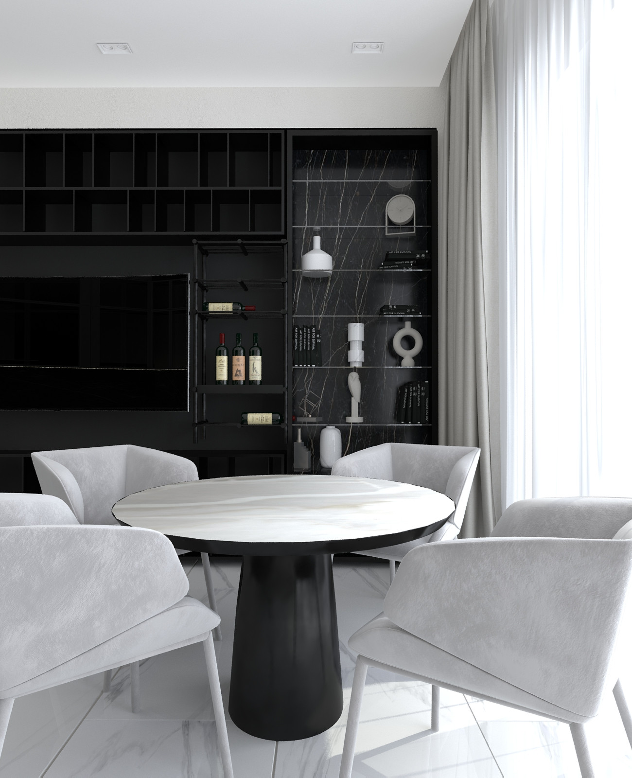 черно белый