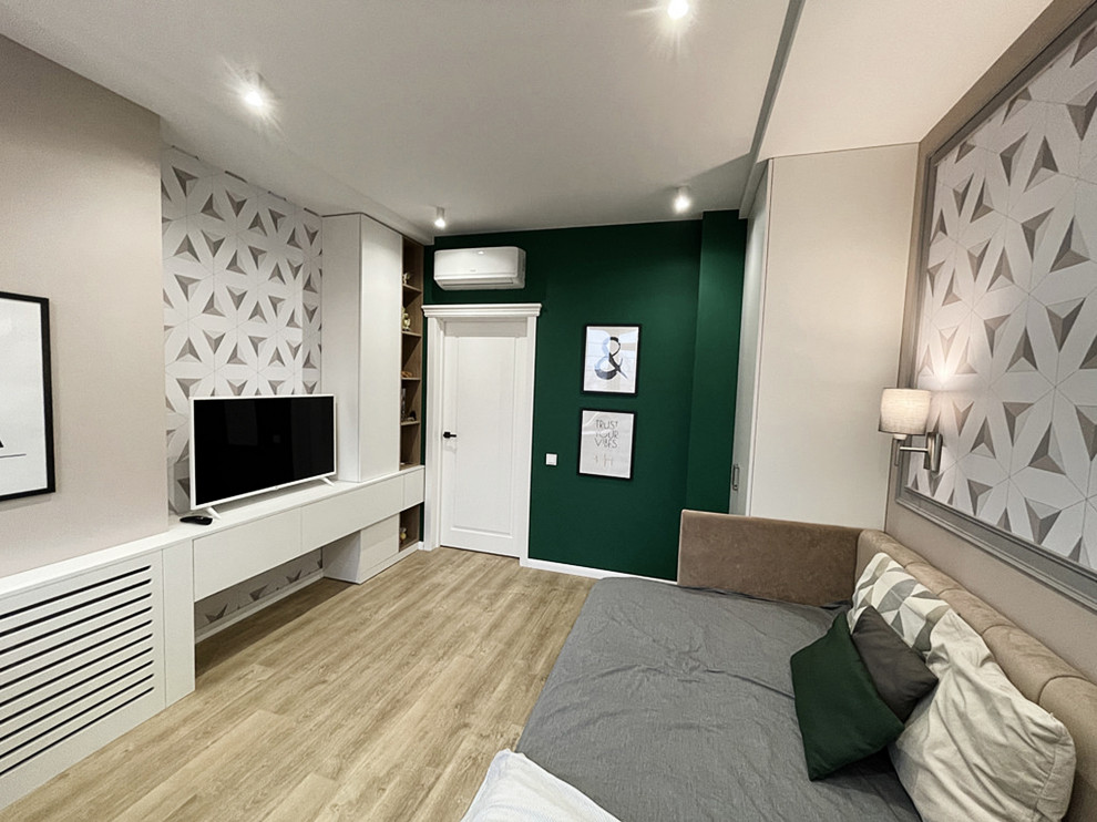 Обложка проекта: Реализованный проект квартиры с солнечными акцентами.