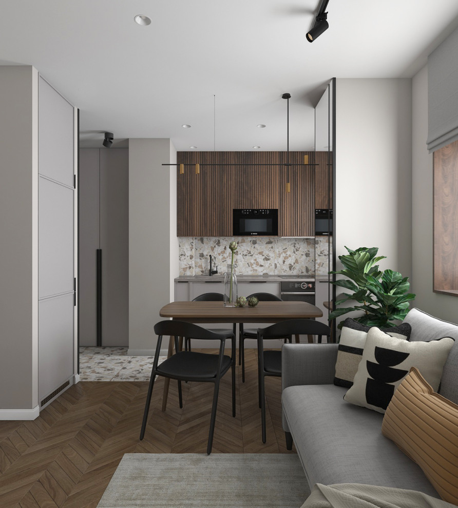 Обложка проекта: Квартира с нотками графики