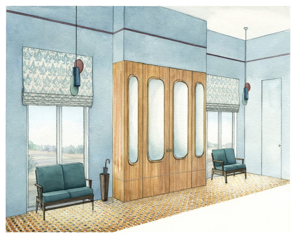 Проект загородного дома в духе 30-50-х годов