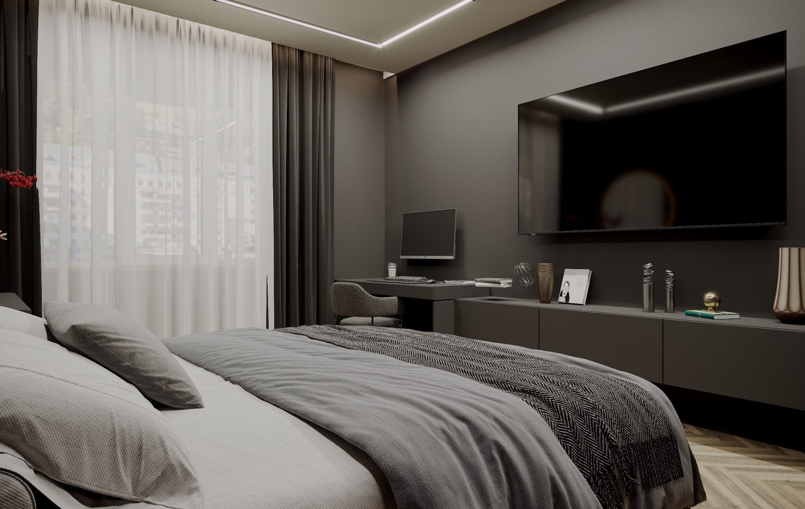 Дизайн 2-х комнатной квартиры 77 кв.м