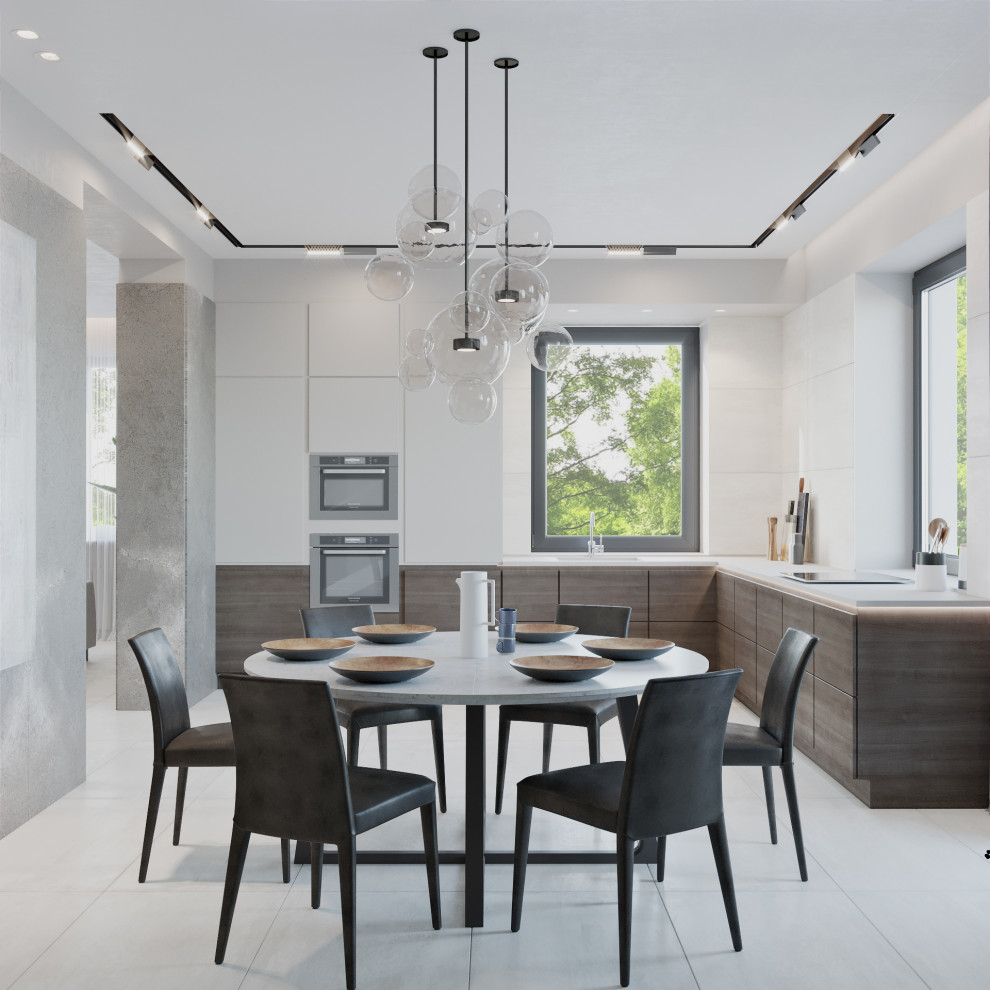 Дом в бежевых тонах