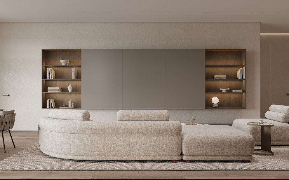 Коттедж (240 кв). Кухня-гостиная