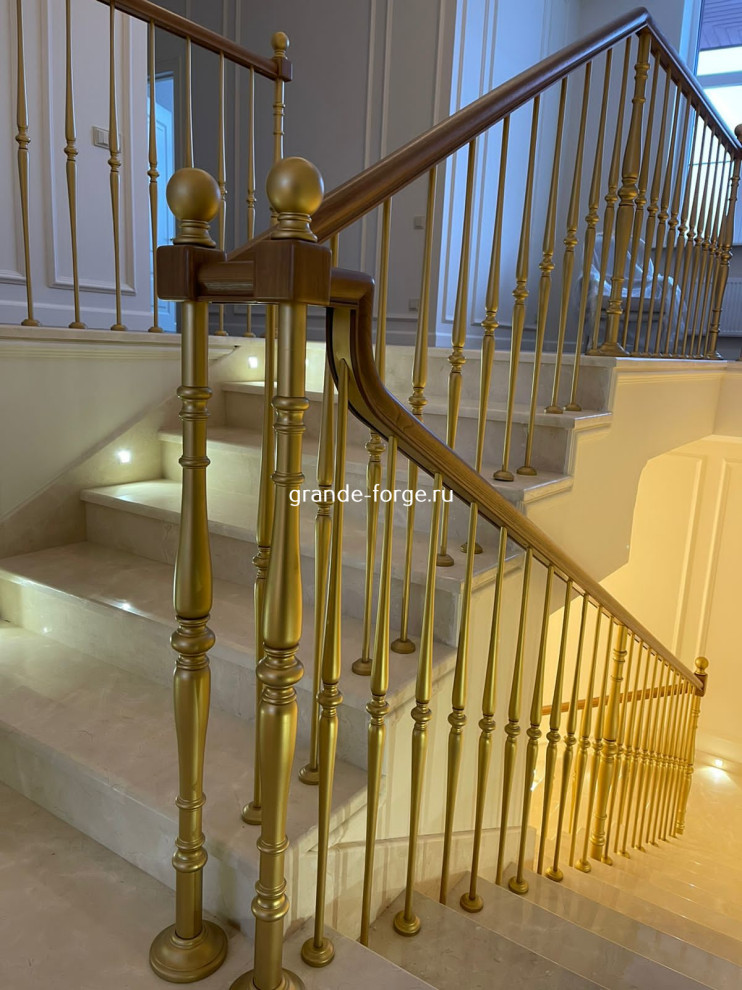 Лестница, стальное ограждение, фабрика Grande forge(Франция), коллекция "Рондо"