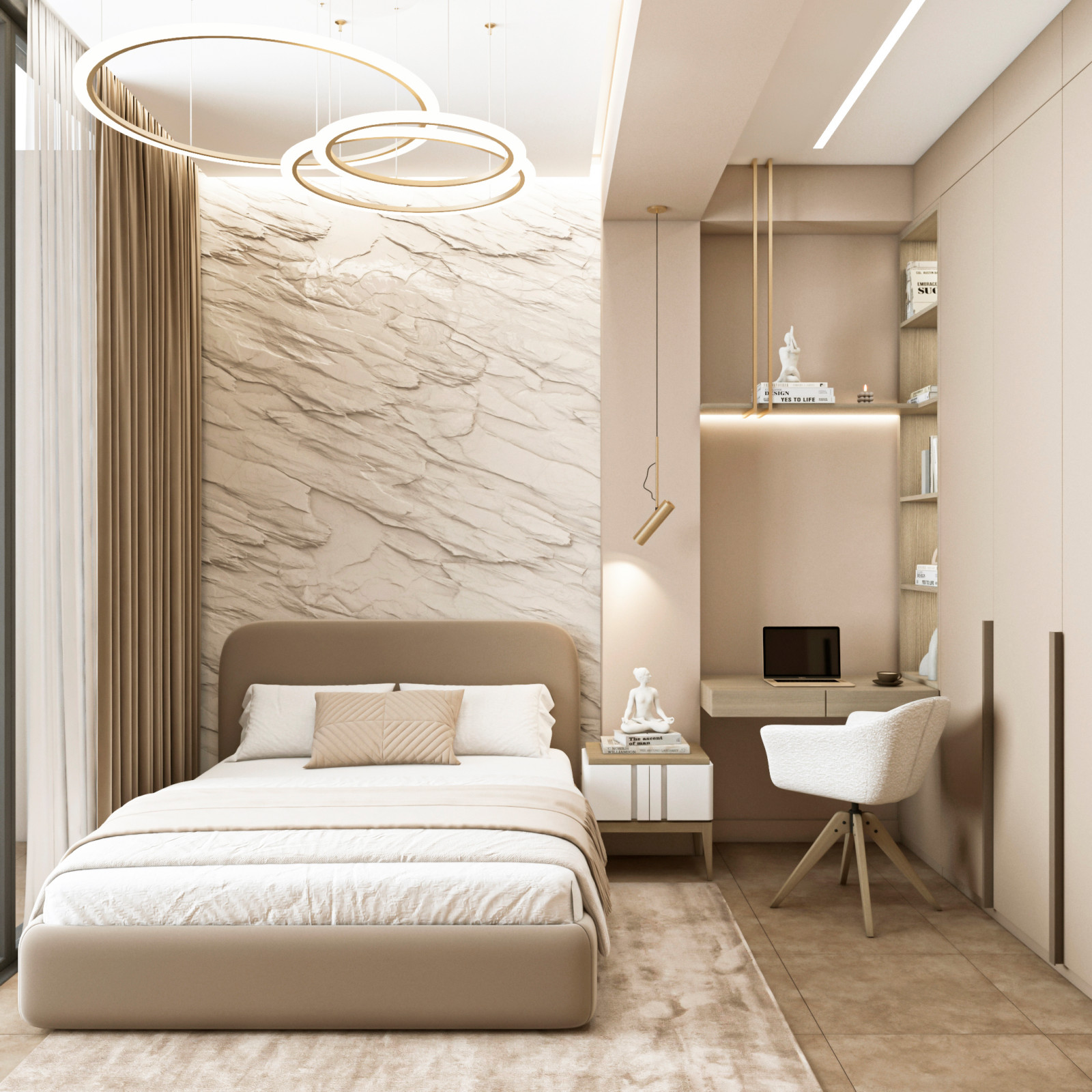 Двухэтажный жилой дом с видом на горы.