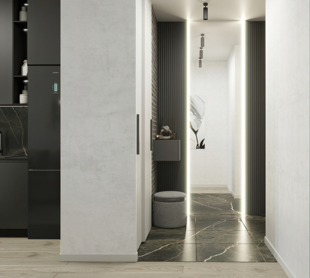 Квартира в современном стиле с элементами лофта