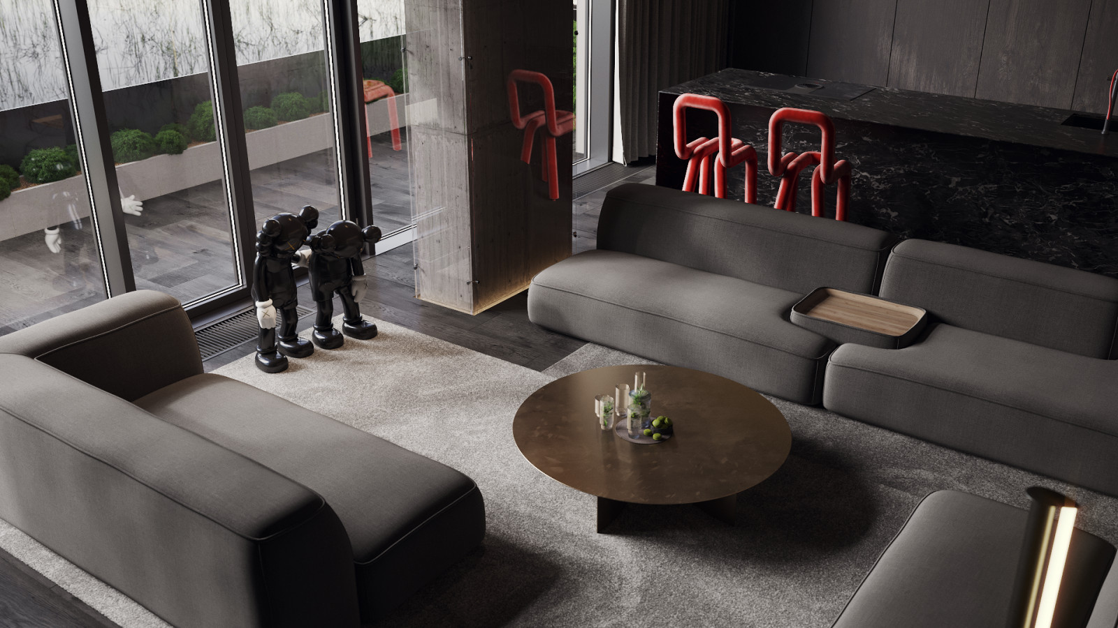 Обложка проекта: Минималистичная гостиная